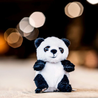 Panda vo forme kľúčenky - Jie Jie (10 cm) (Bukowski Design)